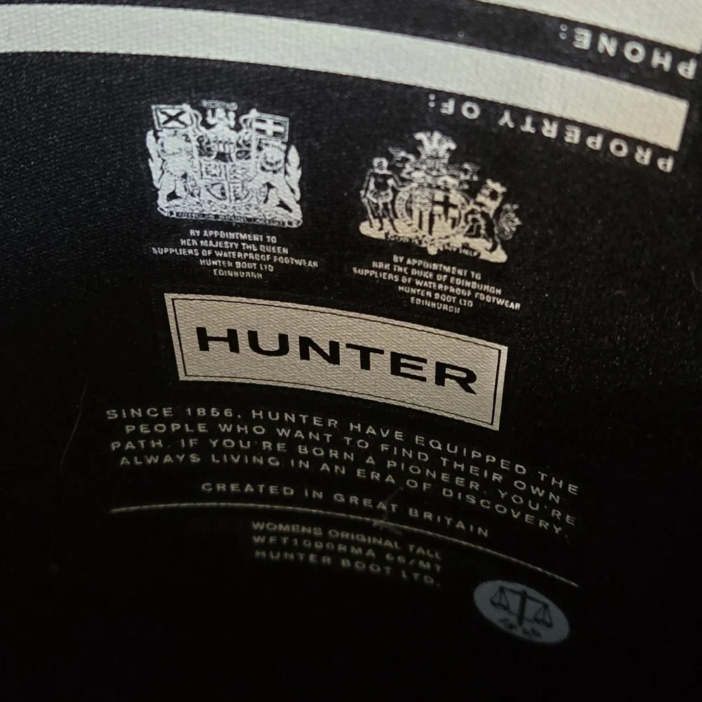 Hunter Matte Black Adjustable Tall Rain Boots
